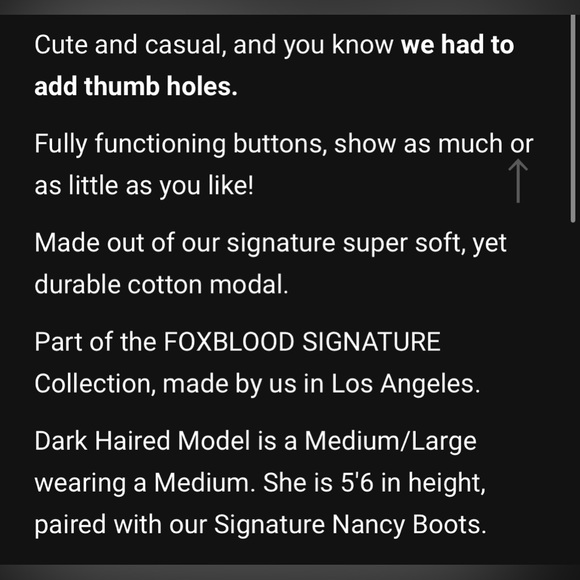 NWT Foxblood Fiona Henley Dress with Thumbholes - Large - Picture 5 of 13